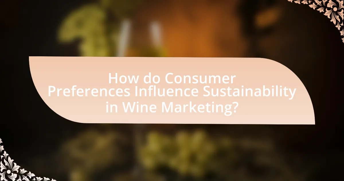 How do Consumer Preferences Influence Sustainability in Wine Marketing?